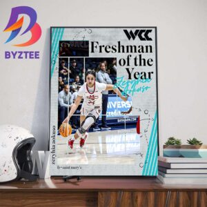 WCC Basketball Freshman Of The Year Is The Zeryhia Aokuso Wall Decor Poster Canvas