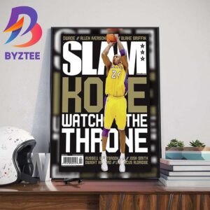 Watch The Throne Kobe Bryant On Cover SLAM Wall Decor Poster Canvas