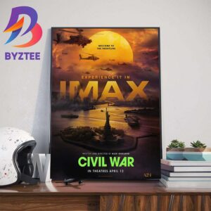 Welcome To The Frontline Civil War Of Alex Garland Official IMAX Poster Wall Decor Poster Canvas