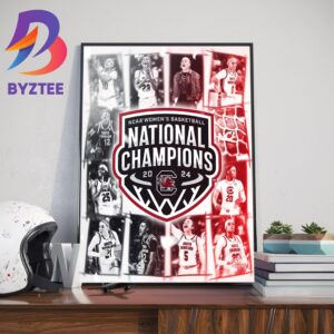 2024 NCAA March Madness Womens Basketball National Champions Are South Carolina Gamecocks Womens Basketball Wall Decor Poster Canvas