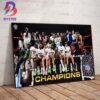 The Champs 2024 DI Womens Basketball National Champions Are South Carolina Gamecocks Womens Basketball Home Decor Poster Canvas