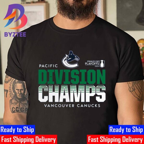 2024 Pacific Division Champions Are Vancouver Canucks Race To Stanley Cup Playoffs Unisex T-Shirt