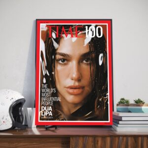 2024 The Most Influential People Of The World Is Dua Lipa On TIME 100 Cover Star April 29th 2024 Home Decor Poster Canvas