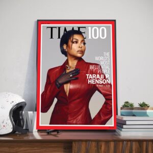 2024 The Most Influential People Of The World Is Taraji P Henson On TIME 100 Cover Star April 29th 2024 Home Decor Poster Canvas