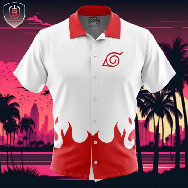 4th Hokage Naruto Beach Wear Aloha Style For Men And Women Button Up Hawaiian Shirt