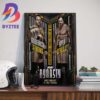 AEW Dynasty Zero Hour Pre-Show Matchups Official Poster Home Decor Poster Canvas
