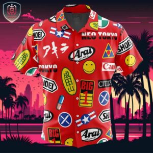 Akira Full Decals Beach Wear Aloha Style For Men And Women Button Up Hawaiian Shirt