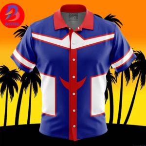 All Might My Hero Academia For Men And Women In Summer Vacation Button Up Hawaiian Shirt