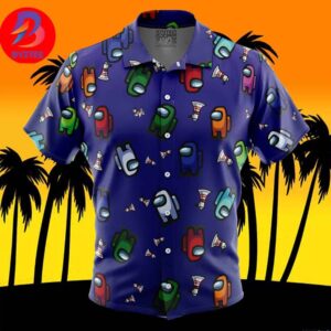 Among Us Pattern For Men And Women In Summer Vacation Button Up Hawaiian Shirt