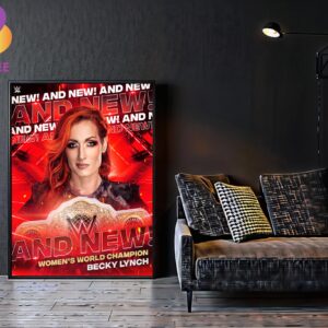 And New WWE Womens World Champion Becky Lynch 2024 Home Decor Poster Canvas