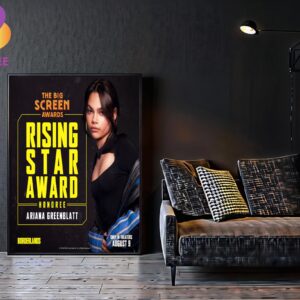 Ariana Greenblatt Rising Star Award Honoree The Big Screen Awards Only In Theaters August 9th Home Decor Poster Canvas