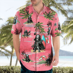 Attire Featuring Darth Vader Star Wars Design Hawaiian Shirt For Men And Women