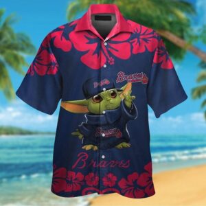 Baby Yoda Atlanta Braves Tropical Hawaiian Shirt For Men And Women