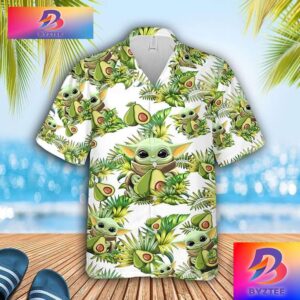 Baby Yoda Avocado Star Wars Trendy Gifts For Star Wars Fans Hawaiian Shirt For Men And Women