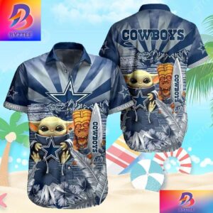 Baby Yoda Cowboys Ready For Hawai Beach Day Hawaiian Shirt For Men And Women