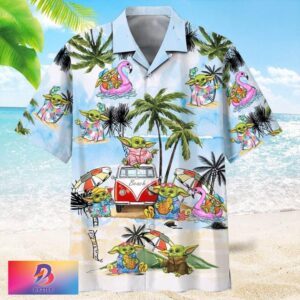 Baby Yoda Family Vacation Make Your Summer Adventure Out Of This World Hawaiian Shirt For Men And Women