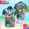 Baby Yoda Star Wars Loves NFL Las Vegas Raiders Hawaiian Shirt For Men And Women