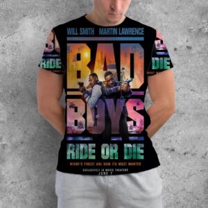 Bad Boys Ride Or Die Official Poster Miami’s Finest Are Now Its Most Wanted With Starring Will Smith And Martin Lawrence All Over Print Shirt