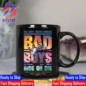 Bad Boys Ride Or Die Official Poster Miami’s Finest Are Now Its Most Wanted With Starring Will Smith And Martin Lawrence Ceramic Mug