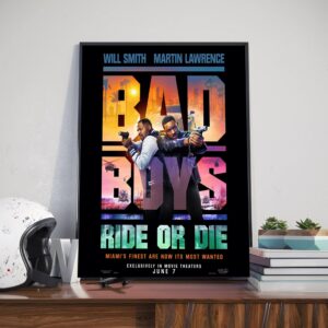 Bad Boys Ride Or Die Official Poster Miami’s Finest Are Now Its Most Wanted With Starring Will Smith And Martin Lawrence Home Decor Poster Canvas