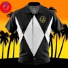 Black Ranger Ninjetti Mighty Morphin Power Rangers For Men And Women In Summer Vacation Button Up Hawaiian Shirt