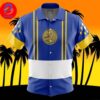 Blue Ranger Mighty Morphin Power Rangers For Men And Women In Summer Vacation Button Up Hawaiian Shirt