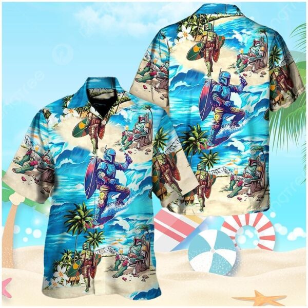 Boba Fett Star Wars Surfing Summer Beach Hawaiian Shirt For Men And Women