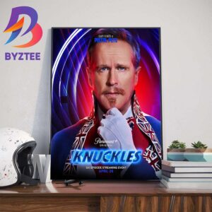 Cary Elwes Is Pistol Pete In Knuckles Movie Of Paramount Plus Original Home Decor Poster Canvas