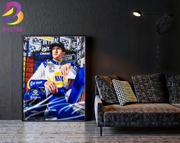 Chase Elliott Wins The Auto Trader Echo Park 400 At Texas Motor Speedway NASCAR Home Decor Poster Canvas