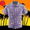 Chibi Power Rangers Pattern For Men And Women In Summer Vacation Button Up Hawaiian Shirt