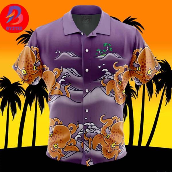 Chili Octo Aloha Splatoon For Men And Women In Summer Vacation Button Up Hawaiian Shirt