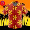 Chopper Pattern One Piece For Men And Women In Summer Vacation Button Up Hawaiian Shirt