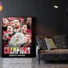 Xabi Alonso Bayer Leverkusen Win Their First Bundesliga Title 2023 2024 Home Decor Poster Canvas