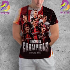 Congratulations Bayer Leverkusen Alejandro Grimaldo Bundesliga Champions 2023 2024 Campeones Meister All Over Print Shirt