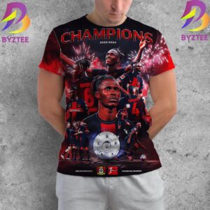 Congratulations Bayer Leverkusen Odilon Kossounou Bundesliga Champions 2023 2024 All Over Print Shirt