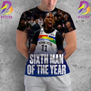 Congratulations Naz Reid Minnesota Timberwolves Wins Sixth Man Of The Year NBA 2023-24 All Over Print Shirt
