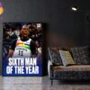 Congratulations Naz Reid Minnesota Timberwolves Center To Win 2023-24 Kia NBA Sixth Man Of The Year Home Decor Poster Canvas