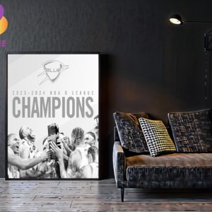Congratulations Oklahoma City Blue 2023-24 NBA G League Champions Home Decor Poster Canvas