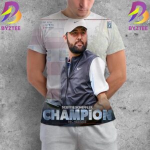 Congratulations Scottie Scheffler RBC Heritage Champion 2024 PGA Tour All Over Print Shirt