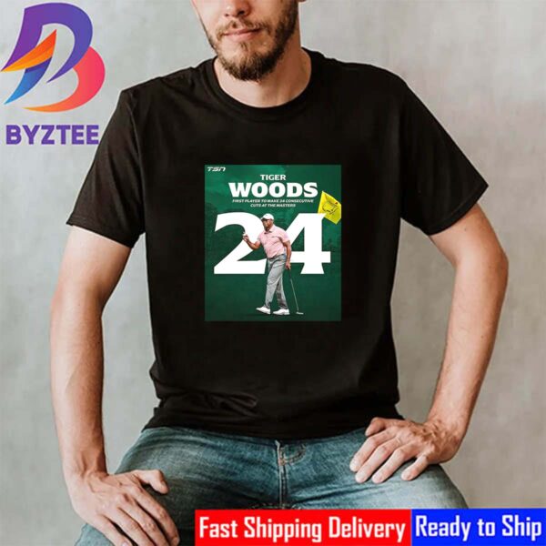 Congratulations To Tiger Woods For The First Player To Make 24 Consecutive Cuts At The Masters Unisex T-Shirt
