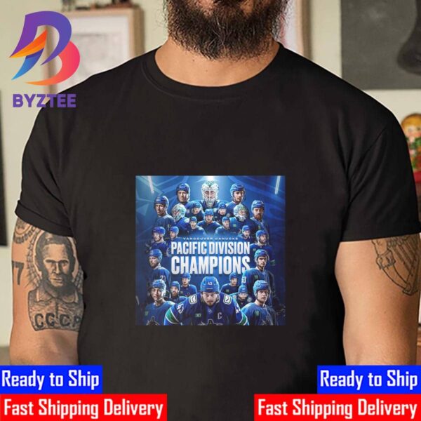 Congratulations To Vancouver Canucks Are 2024 Pacific Division Champions Unisex T-Shirt