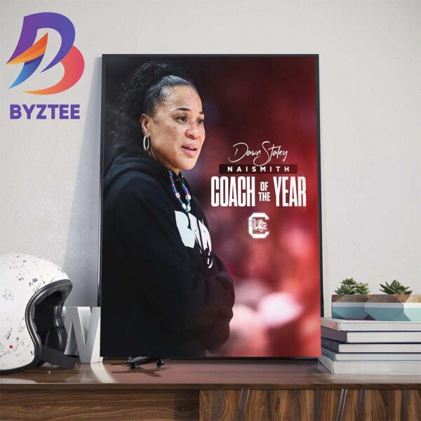 Dawn Staley Is The 2024 Naismith Trophy Coach Of The Year Home Decor Poster Canvas