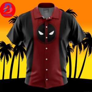 Deadpool Marvel Comics For Men And Women In Summer Vacation Button Up Hawaiian Shirt
