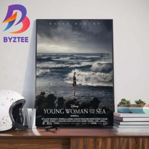 Defy The Odds Young Woman And The Sea Official Poster Home Decor Poster Canvas