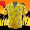 Electric Type Pokemon Pokemon For Men And Women In Summer Vacation Button Up Hawaiian Shirt