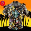 Elemental Visions Genshin Impact For Men And Women In Summer Vacation Button Up Hawaiian Shirt