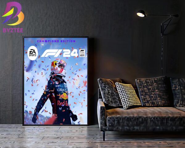 F1 24 Champions Edition Cover EA Sports Home Decor Poster Canvas