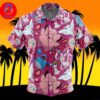Fighting Type Pattern Pokemon For Men And Women In Summer Vacation Button Up Hawaiian Shirt