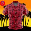 Flying Type Pattern Pokemon For Men And Women In Summer Vacation Button Up Hawaiian Shirt
