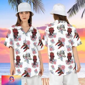 Floral Darth Maul Dark Side Sith Lord Star Wars Hawaiian Shirt For Men And Women